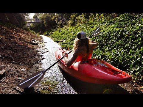 Urban Kayaking With Torch Paddles