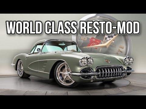 World Class Pro Built 1959 Chevy Corvette Resto Mod LS3 V8 4-speed Auto #Video