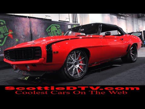 1969 Chevrolet Camaro Convertible 2021 SEMA Show Las Vegas Pro Auto Custom Interiors #Video