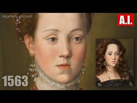Archduchess Anna, Queen Of Spain c. 1563 | Brought To Life Using AI Technology  #Video
