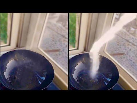 Tornado Suddenly Forms in Cooking Pan. Your Daily Dose Of Internet. #Video