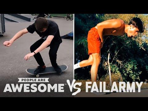 Smooth Vs. Painful Skateboarders & More! | PAA Vs. FailArmy #Video