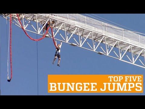 TOP FIVE BUNGEE JUMPS | PEOPLE ARE AWESOME