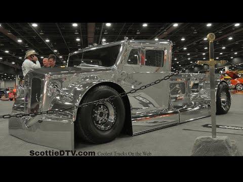 One Off Custom Hot Rod Truck 'Excalibur' 2022 Detroit Autorama Detroit MI #Video