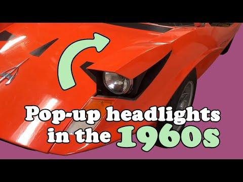 Pop-up headlights in the 1960s (all production cars) #Video