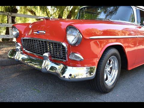 1955 Chevrolet Belair 2DR Hardtop Resto-Mod 350 Dual Quad Muncie 4-Speed Video