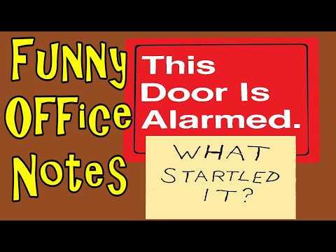 Funny Signs And Notes Seen Around The Office #Video