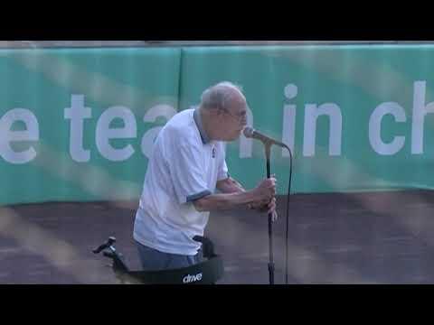 WWII Veteran sings national anthem at Michigan baseball game #Video