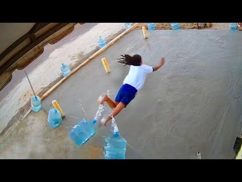 Girl Trips into Wet Cement. Your Daily Dose Of Internet. #Video