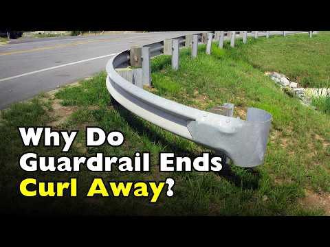 Why Do Highway Guardrail Ends Curl Away? #Video