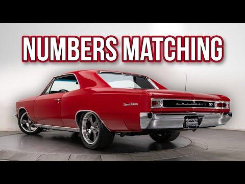 Frame Up Restored Numbers Matching 1966 Chevelle SS 396 V8 5 Speed - FOR SALE #Video