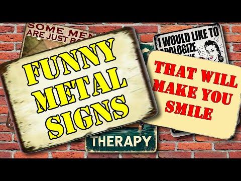 Funny Metal Signs That Will Make You Smile