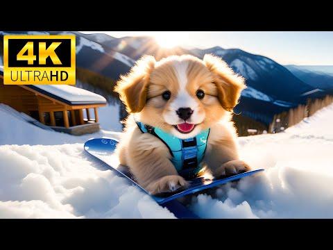 Cute Baby Animals - SOUNDS ANIMALS With Relaxing Piano Music (Colorfully Dynamic) #Video