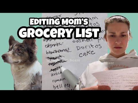 Editing Mom’s Grocery List - Layla The Boxer #Video