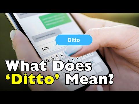 What Does “Ditto” Really Mean? The Surprisingly Old Story Behind It #Video