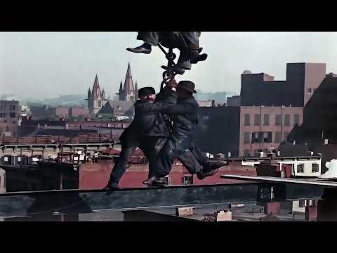 New York 1900s - Building Skyscrapers | Advanced Colorization & Restoration (4k-60fps)#Video