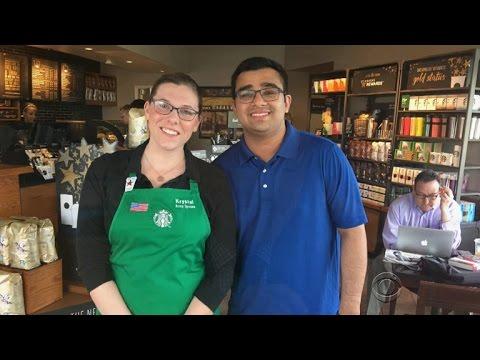 Barista learns sign language for customer