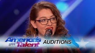 Mandy Harvey: Deaf Singer Earns Simon's Golden Buzzer With Original Song - America's Got Talent 2017