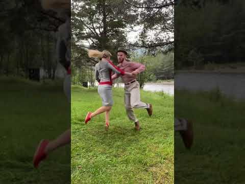 Lindy Hop Dancing by the River! #shorts #Video