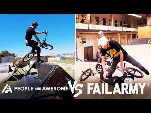 Wins Vs. Fails On BMX Bikes, Wakeboards & ﻿More | People Are Awesome Vs. FailArmy #Video