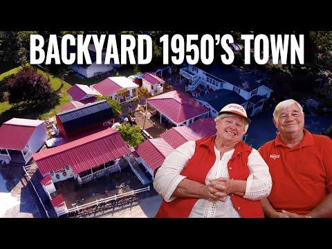 25 Year Build-Massive 1950s Backyard Town #Video