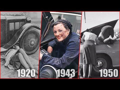 Vintage Photos Showing Women Fixing Cars In The 1900s #Video