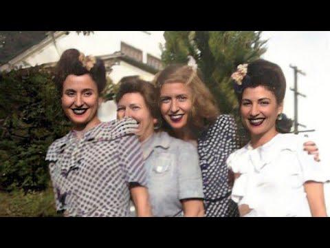 1940s America - What Women Wore in the 40s [ COLORIZED] #Video