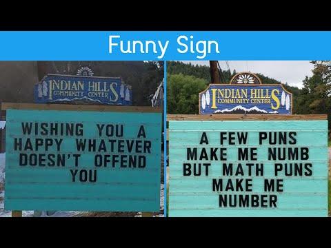 The Funniest Puns Displayed on Public Signs #Video