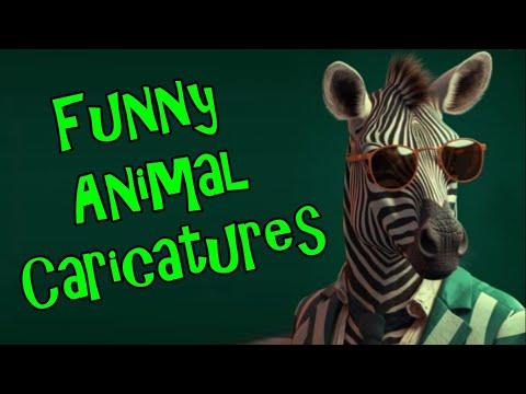 Funny Animal Caricatures #Video