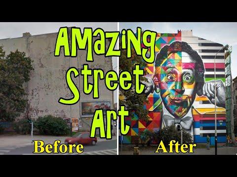Amazing Street Art Before And After #Video