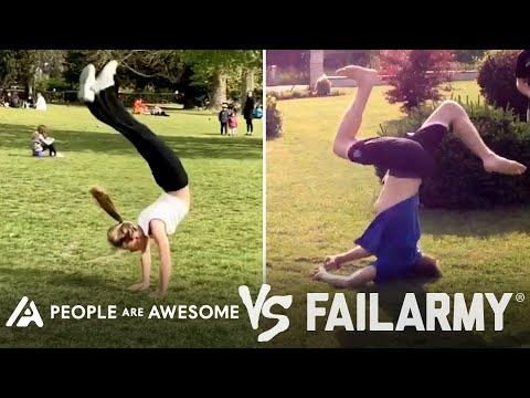 Epic Backflip Wins Vs. Fails & More! | People Are Awesome Vs. FailArmy #Video