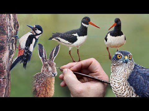 Adding the Final Touches Before My New Exhibition | Wildlife Art | Robert E Fuller #Video