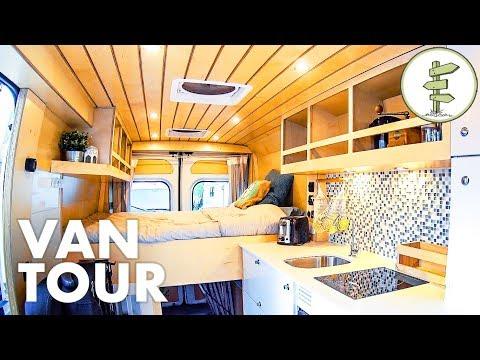 Super Smart Camper Van Design with Lots of Great Ideas!  Full Tour