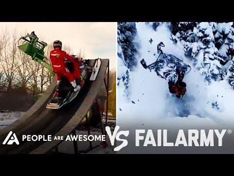 Extreme Snowmobiling Wins Vs. Fails & More! | People Are Awesome Vs. FailArmy #Video