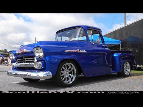 1958 Chevrolet Apache Pickup Pro Touring Hot Rod Custom Truck 2022 Auto Crusade Car Show Cumming GA 