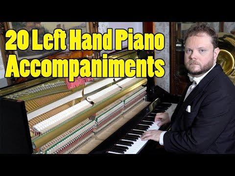 20 Left Hand Piano Accompaniments Ranked in Difficulty
