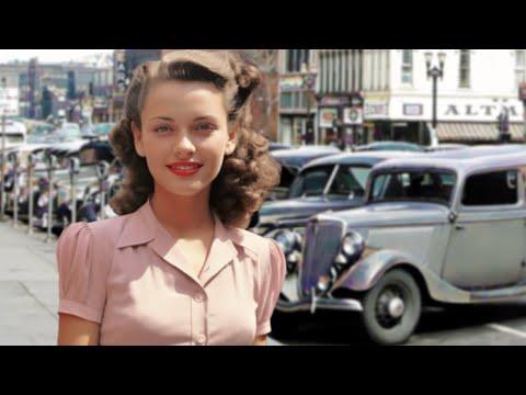Women of the 1940s in Real Vintage Photos #Video
