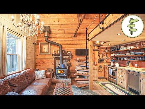 Absolute DREAM Cabin Converted from a Century-Old Barn - Full Tiny House Tour #Video