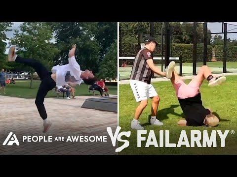 Back Flip Wins Vs. Fails & More! | People Are Awesome Vs. FailArmy #Video
