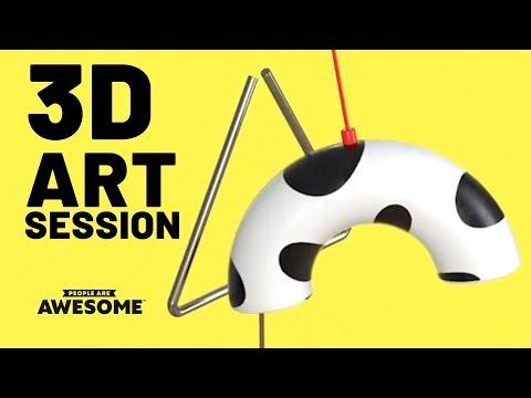 Oddly Satisfying 3D Art Illusions | People Are Awesome