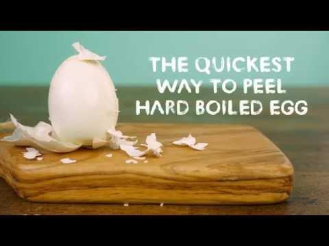 How To Quickly Peel A Hard Boiled Egg