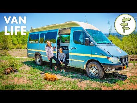Living Full Time in an Off-Grid Camper Van with 2 Dogs + Van Life Tour Video