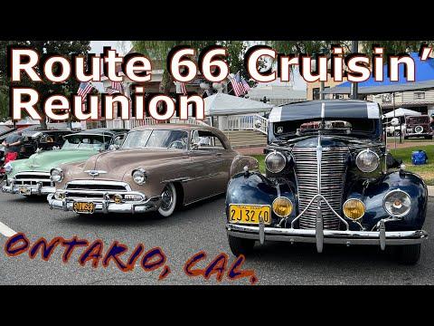 Route 66 Cruisin' Reunion 2022 Car Show - Ontario, California #Video