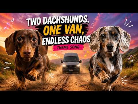 Two Dachshunds, One Van, Endless Chaos (Gone With The Weens- Theme Song) #Video