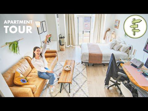 Small Apartment Tour - Life in a Beautiful 400 ft Studio Apartment in the City #Video