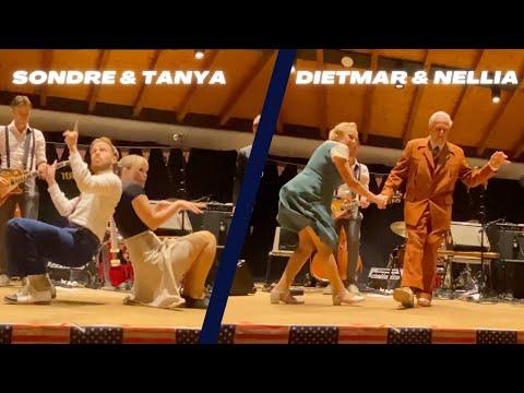 77 YEARS OLD Dietmar & Nellia dancing FAST BOOGIE WOOGIE with Sondre & Tanya! #Video