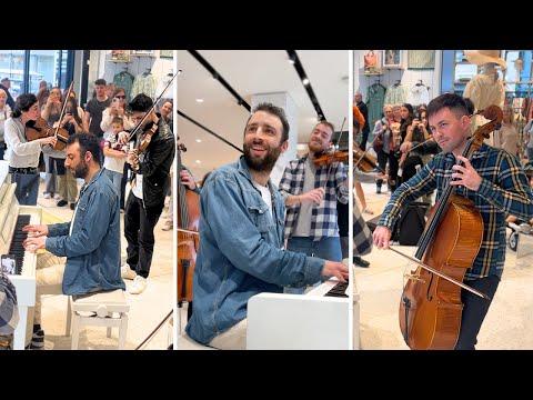An amazing STRING QUARTET plays Howl's Moving Castle with me! #Video