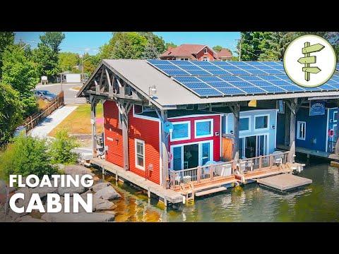 This Floating Tiny Cabin is the Perfect Waterfront Escape - Full Tour Video