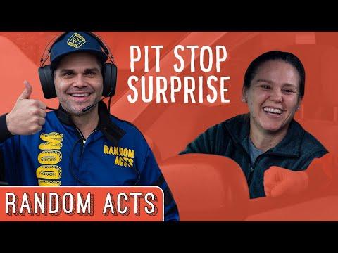 We Surprised People With a Full Pit Crew - Random Acts