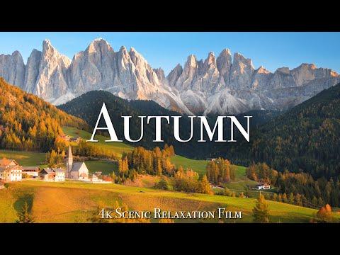 Autumn 4K - Scenic Relaxation Film With Calming Music #Video